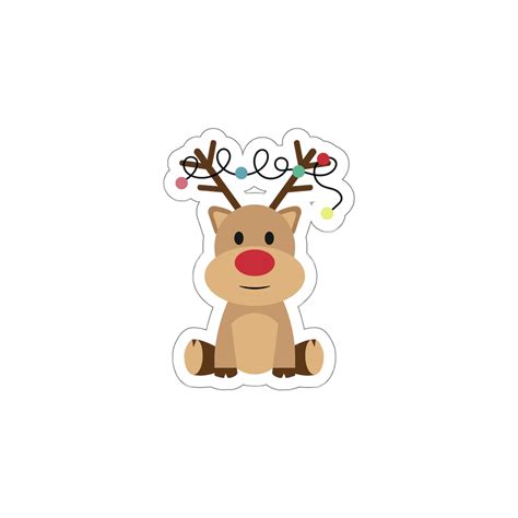 Stickers Christmas Stickers Reindeer Sticker Cute Sticker Cute