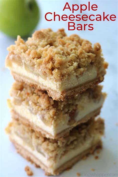 Caramel Apple Cheesecake Bars Cincyshopper