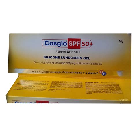 Cosglo Spf 50 Silicone Sunscreen Gel 50 Gm Price Uses Side Effects Composition Apollo Pharmacy