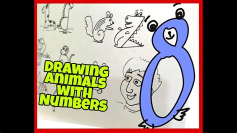 Draw Animals With Numbers Easy Animal Drawings 4 Years Above Easy