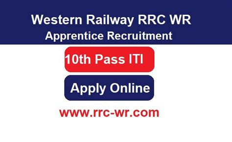 Western Railway RRC WR Apprentice Recruitment 2025 Apply Online For