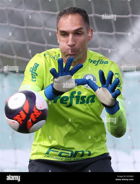 SÃO PAULO SP 01 04 2017 TREINO DO PALMEIRAS The goalkeeper