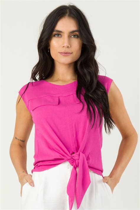 Blusa Regata De Alfaiataria Alissa Pink