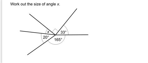 Solved Work Out The Size Of Angle X Geometry