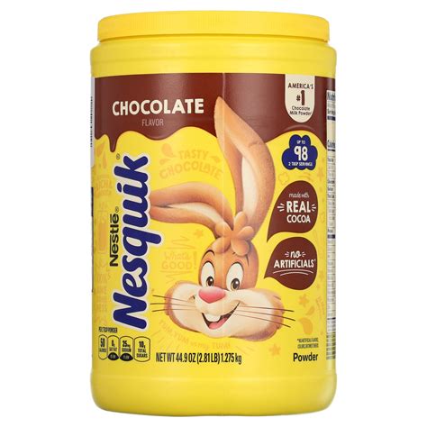 Nesquik Chocolate Powder Drink Mix 44 974 Oz Walmart