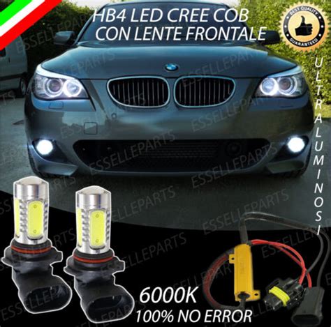 COPPIA LAMPADE FENDINEBBIA HB4 LED COB CANBUS BMW SERIE 5 Fino Al 03