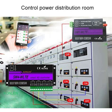 G Lte Sm Gsm Rel Kontroller Med Temperatursensor For Smart Automasjon