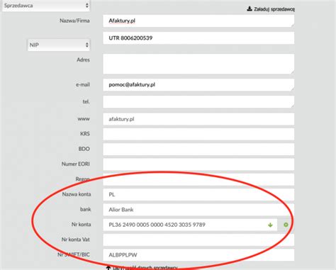 Jak ustawić konta bankowe na fakturze Funkcje serwisu