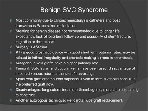 Superior Vena Cava Syndrome Ppt