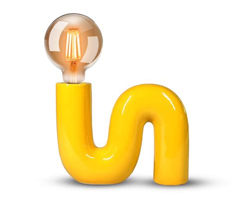 Lampe Pop C Ramique Jaune H Cm E Leroy Merlin