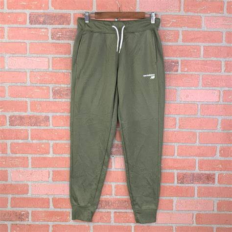 New Balance Men S Green Joggers Tracksuits Depop