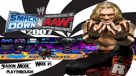 WWE SVR 2007 Season Mode Week 1 Playthrough YouTube