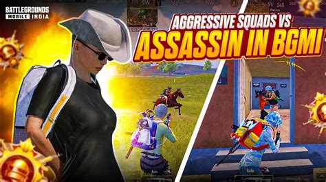 Aggressive Squads Vs Assassin 😳 Fastest Bgmi Player 🔥 Intense Clutches