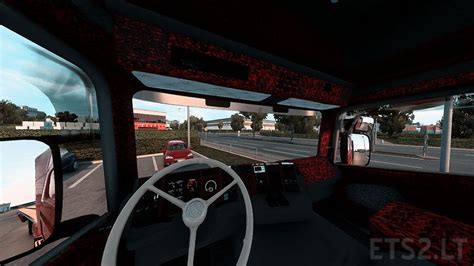 Scania RJL 4s Topline Interior Red Plusch Danish Reworked 2 0 ETS2 Mods