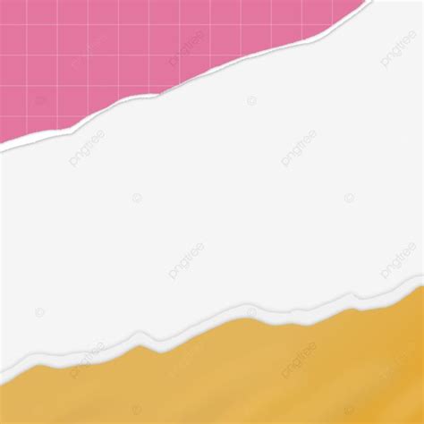 A Pink And Yellow Background With Torn Paper