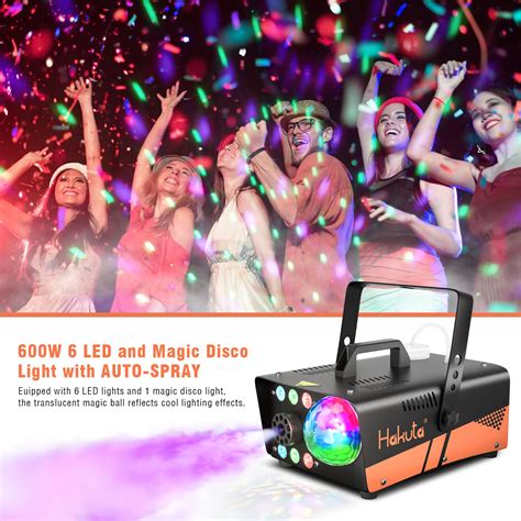 Fog Machine Hakuta W Smoke Machine With Disco Ball Light And Led