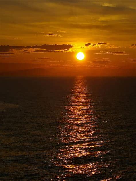 puesta de sol mar cielo agua océano nubes atardecer noche