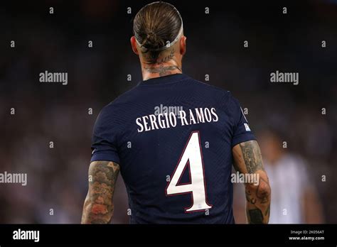 Paris France 6th September 2022 Sergio Ramos Of PSG Looks On During