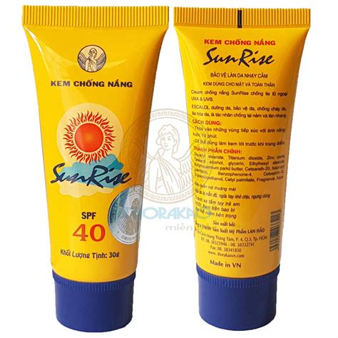 Kem chống nắng SUNRISE Thorakao 30ml -Thorakao Hà Nội