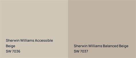 Sherwin Williams Accessible Beige Vs Sherwin Williams Balanced Beige