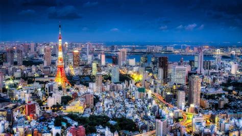 Download Tokyo City At Night With The Taito Tower Wallpaper ...