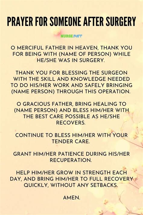 20 Short But Effective Prayers For Surgery Nursebuff