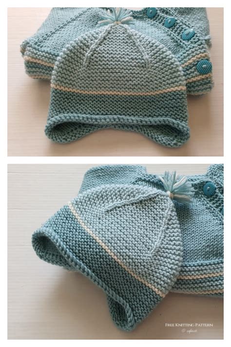 Garter Ear Flap Hat Free Knitting Pattern Knitting Pattern