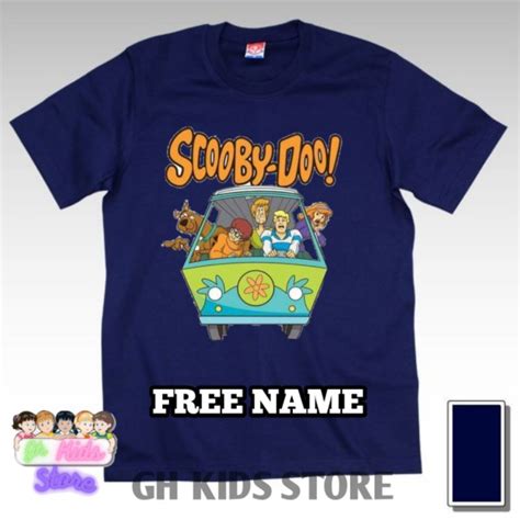 Jual Baju Anak Kaos Distro Anak Gambar Scooby Doo Free Name Shopee