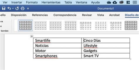 Como Dibujar Una Tabla En Word