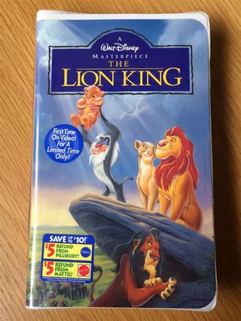 Walt Disney Masterpiece The Lion King Vhs Tape Video Brand New Factory Sealed Eur 14 69