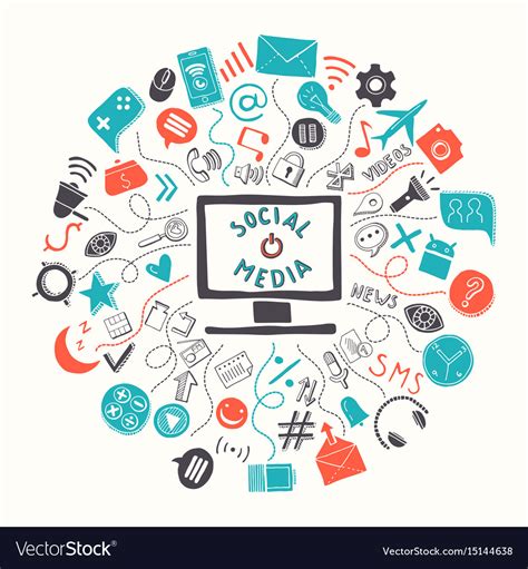 Concept Of Social Media Networking Royalty Free Vector Image