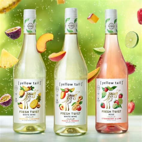 Yellow Tail Fresh Twist Peach And Mango Australia Flavored Wine Ml