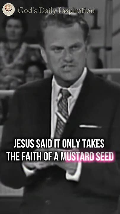 Big Miracles Can Come From Little Faith Billy Graham Shorts Faith Billygraham Shorts Youtube