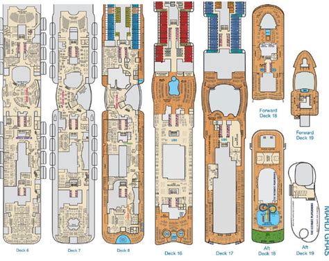 Carnival Mardi Gras Ship Map Deck Plans Etsy