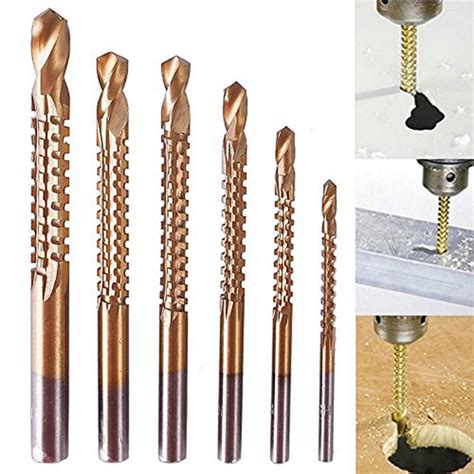 Pcs Professional Titanium Coated Hss Drill Bit Electric Drill Plastic