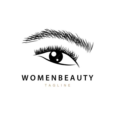 Premium Vector Eyelash Logo Womens Eye Beauty Salon Simple Design