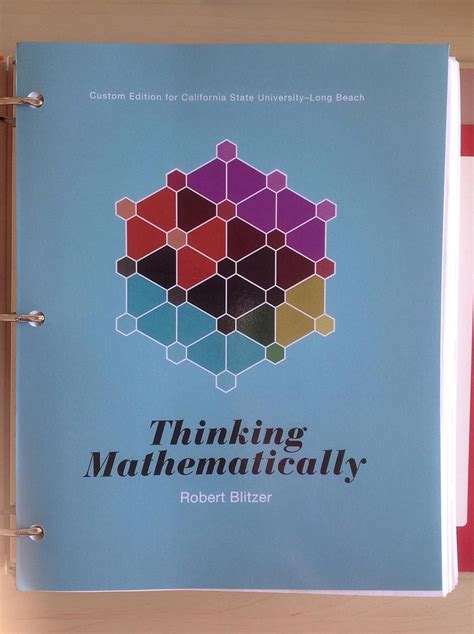 Thinking Mathematically Robert Blitzer Amazon Books