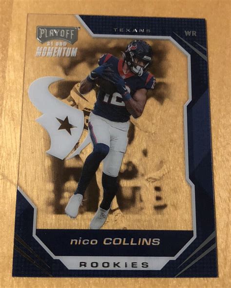 2021 PANINI CHRONICLES PLAYOFF MOMENTUM NICO COLLINS RC HOUSTON TEXANS