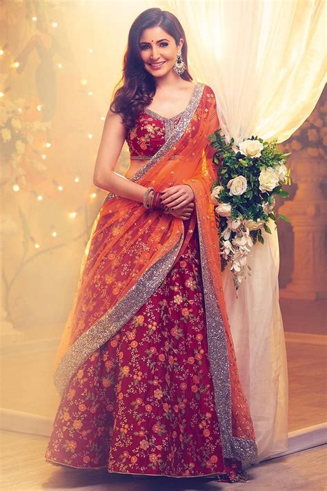 Anushka Sharma Manyavar Mohey Designer Heavy Embroidered Silk Bridal