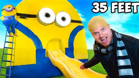 Hours In Biggest Box Fort Minion Secret Base Gru S Revenge Youtube