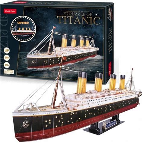 PUZZLE 3D LED STATEK OKRĘT TITANIC CUBIC FUN 13507261335 Allegro pl