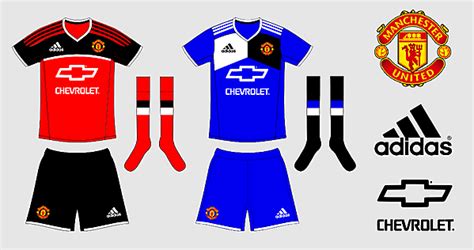 Manchester United Home And Away Kits