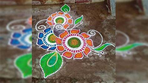 Special Durga Face Rangoli Designs (Images) - TailoringinHindi