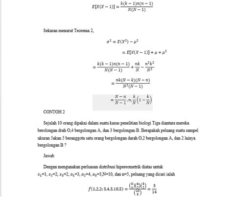 Pengertian Asumsi Jenis Data Rumus Soal Distribusi Hipergeometrik Sexiz Pix