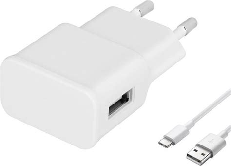 Travel Charger Oplader Micro Usb C Reis En Thuis Oplader A Wit Bol