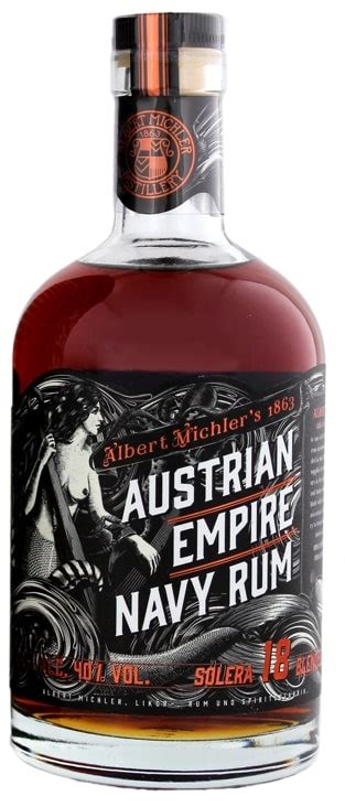 Austrian Empire Navy Rum Solera Taastrup Ny Vinhandel