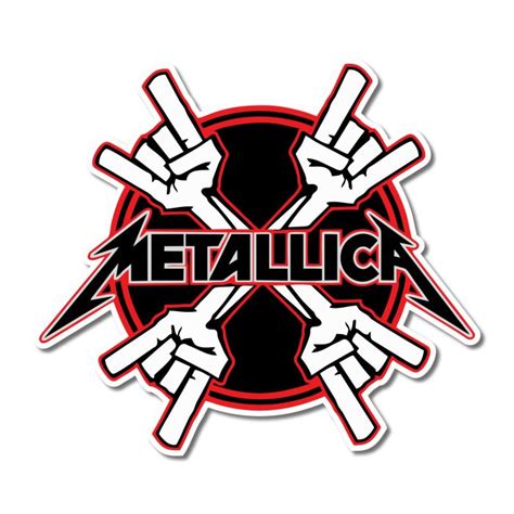 Metallica Full Color Vinyl Decal – Custom Size – Sports Stickers USA