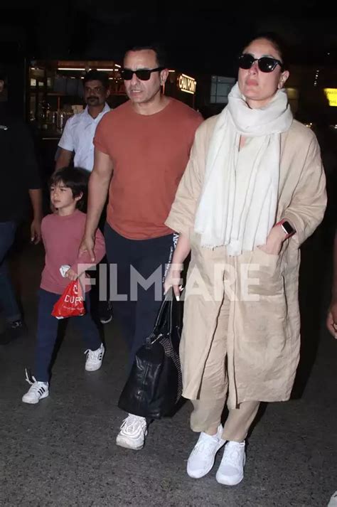 Kareena Kapoor And Saif Ali Khan Return From South Africa With Taimur