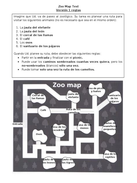 Zoo Map Plan 1 Pdf