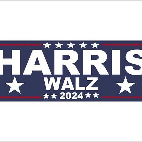 Harris Walz 2024 Stickers Etsyde